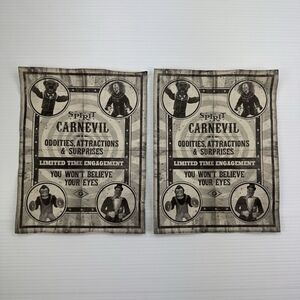 Spirit Halloween Carnevil Flyer SET OF 2 from 2024 ISE Display RARE PAPERS